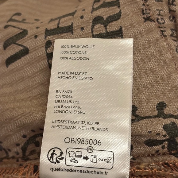 Free People We The Free Brown Xena High-Rise Slim Straight Leg Jeans Size 25 - Picture 8 of 15